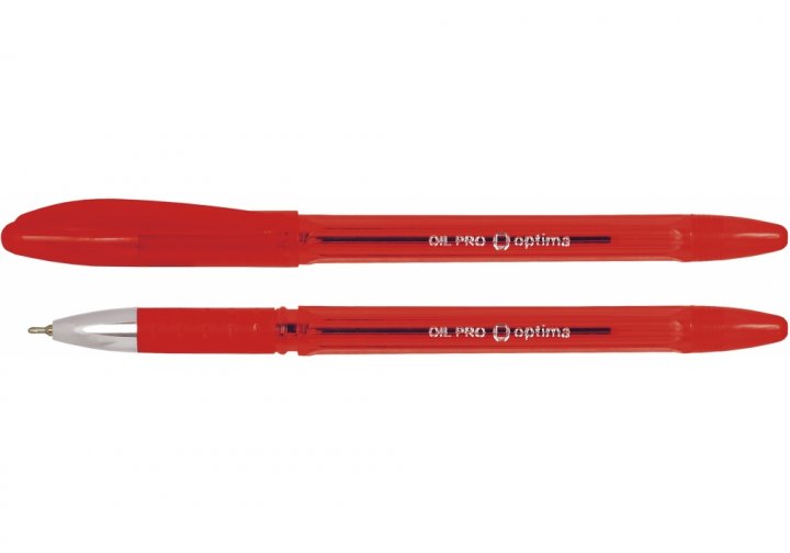 Ручка кулькова OPTIMA (O15616-03), чорнила червоні